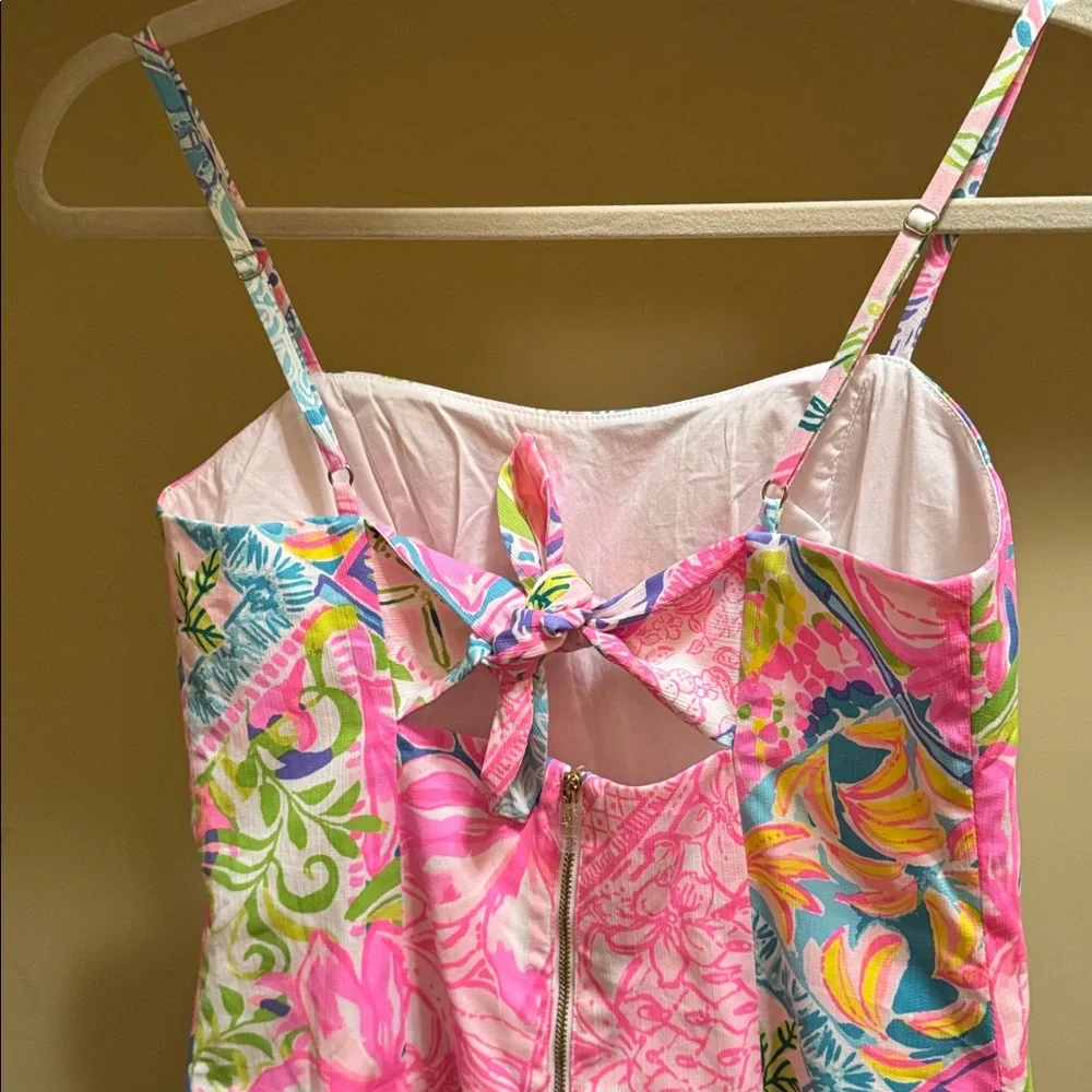 Lilly Pulitzer Shelli Stretch Block Party Floral Multicolor Dress - Picture 4 of 7